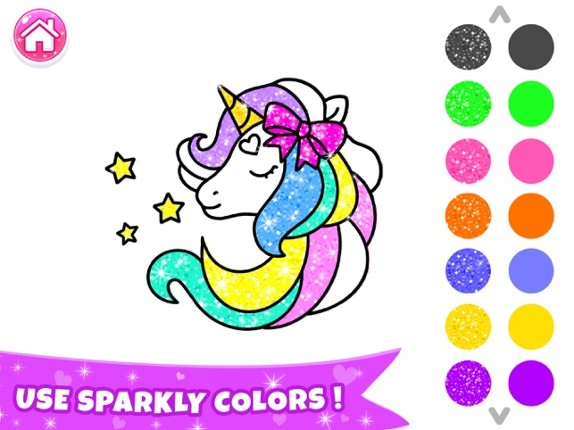 Glitter Coloring Book: Paint screenshot