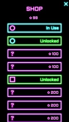 Rock Bounce jump on various types of glowing platforms screenshot