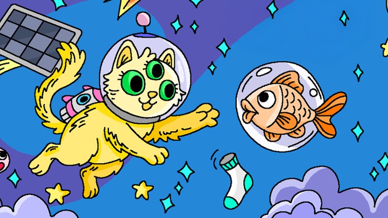 100 Cats Lost In Space Find & Color screenshot