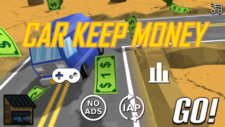 Car Keep Money - Drive at Winding Road to Endless Image