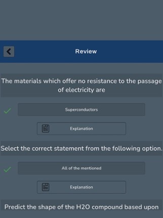 Chemistry Knowledge Quiz screenshot