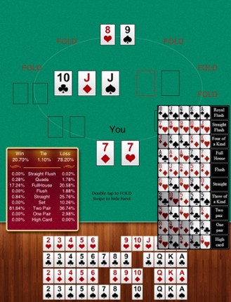 Free Holdem Calculator screenshot