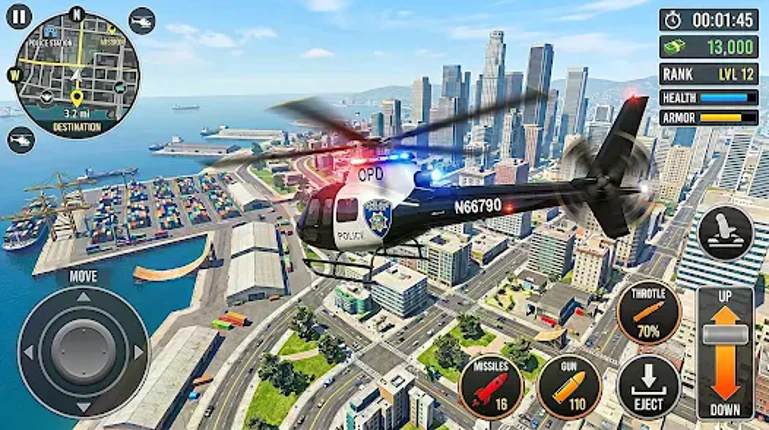 US Police Simulator Car Driver Image