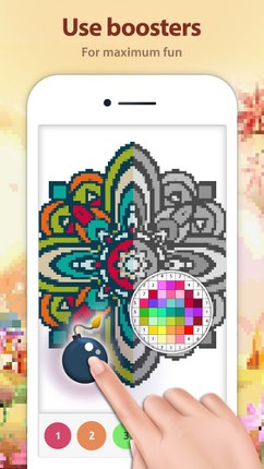 Mandala Color by Number: Coloring Book for Adults Image