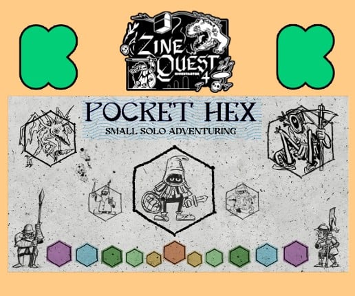 Pocket Hex -- small SOLO hex adventuring Game Cover