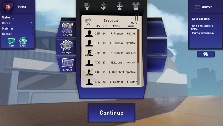 Regista: Reign Your Football Club screenshot