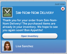 Sim-Nom-Nom Delivery Image