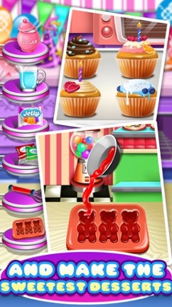 Crazy Food Maker Kitchen Salon - Chef Dessert Simulator & Street Cooking Games for Kids! screenshot