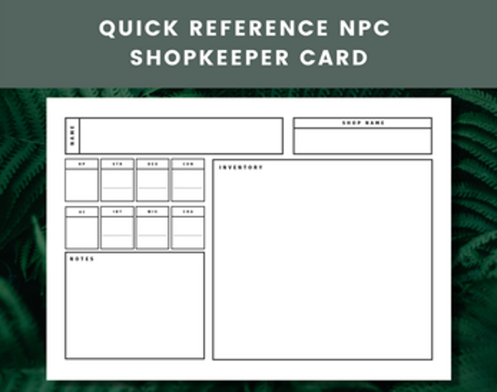 D&D NPC and Monster Cards | Dungeons and Dragons | DnD screenshot