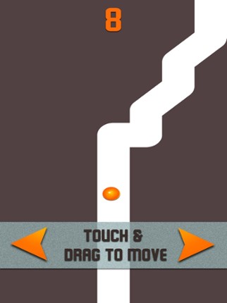 Follow the White Line Game screenshot