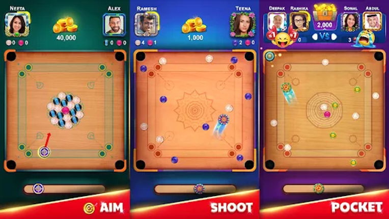 Carrom King screenshot