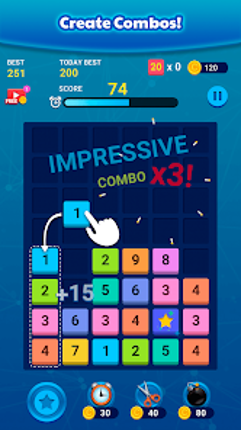 Merge Block: Number Merge Game Image