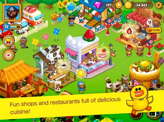 LINE BROWN FARM screenshot