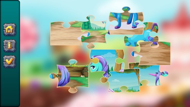 My Fairy Pony Unicorn Jigsaw Puzzle Coloring Book Image