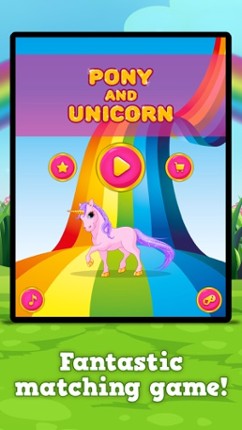 Pony and Unicorn : Matching Games screenshot