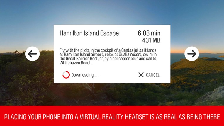 Qantas VR screenshot