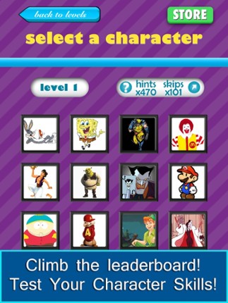 QuizCraze Characters - guess what's the hi color character in this mania logos quiz trivia game screenshot