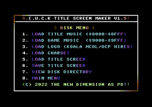 SEUCK Title Screen Maker V1.5+ [Commodore 64] Image