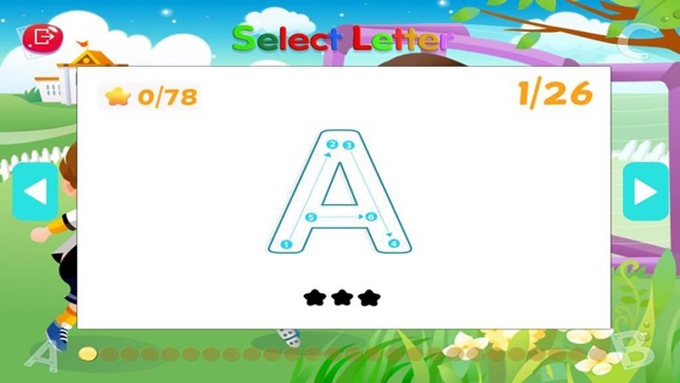 ABC Tracing Alphabet Learning Game for Kids screenshot