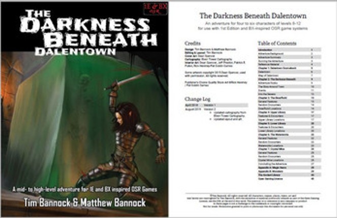 DD-01 The Darkness Beneath Dalentown for 1st Edition and BX screenshot
