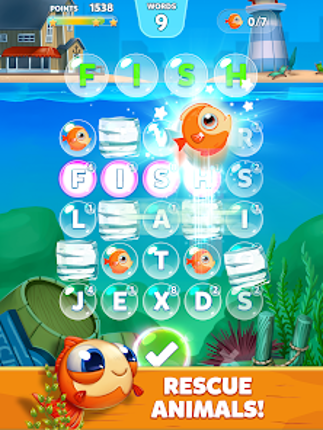 Bubble Words Word Games Puzzle screenshot