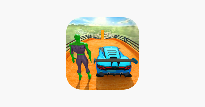 Superhero Racing Car Stunts Game Cover