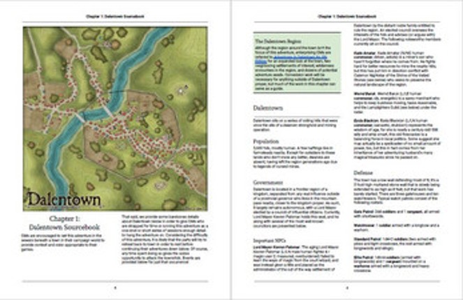 DD-01 The Darkness Beneath Dalentown for 1st Edition and BX screenshot