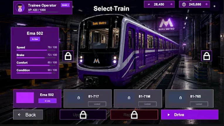 Subway Driver: Baku screenshot