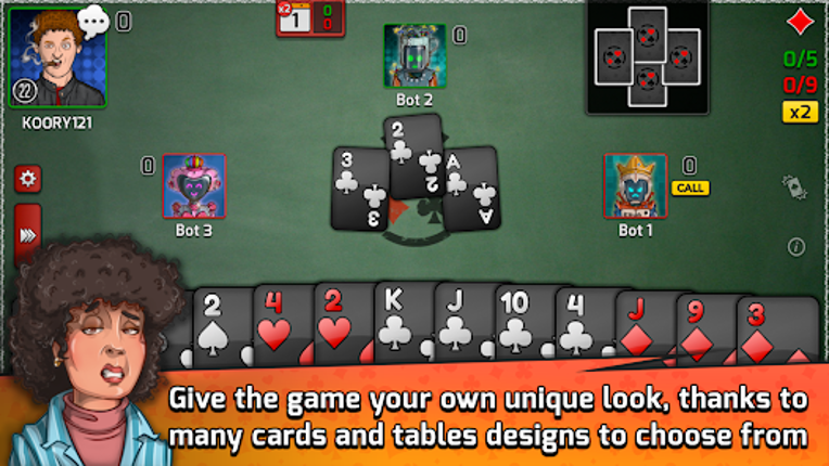 Pocket Tarneeb screenshot