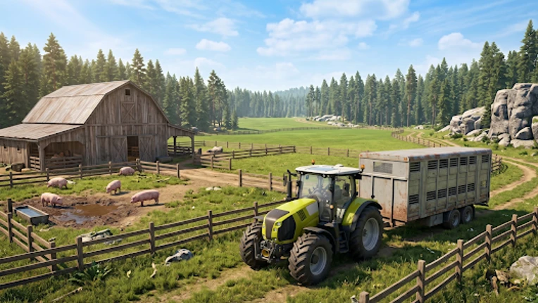 US Farming Tractor Game 3D screenshot