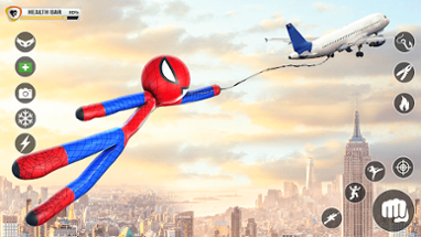 StickMan Rope Hero Spider Game Image