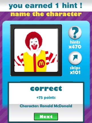 QuizCraze Characters - guess what's the hi color character in this mania logos quiz trivia game screenshot