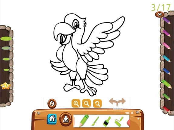 Animal Coloring Book Zoo for Kids and Preschool Toddler Games for Free Image