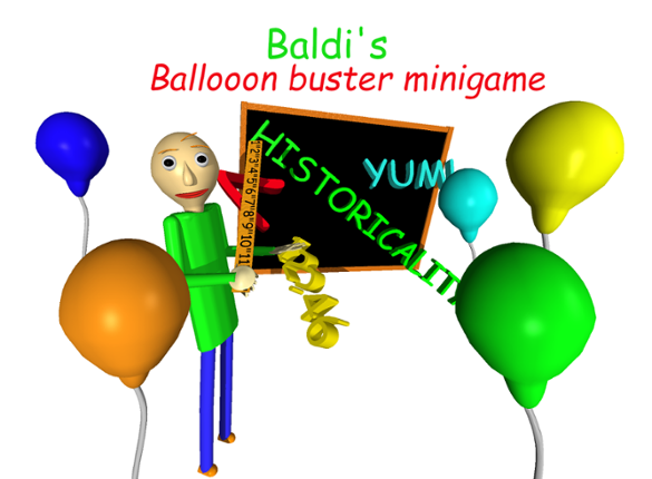 Baldi's Basics Balloon buster Minigame Image
