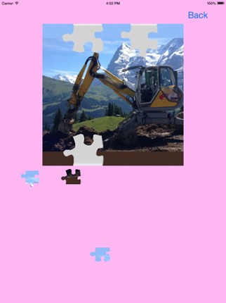 Bulldozer Excavator Jigsaw Puzzles with Backhoe screenshot