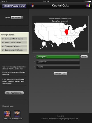 Capital Quiz HD screenshot