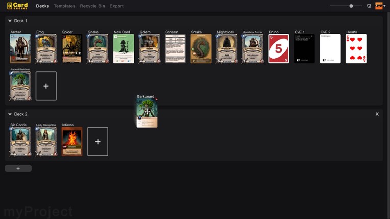 Card Engine screenshot