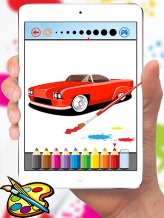 Classic Car Coloring Book & Drawing Vehicles free for kids screenshot