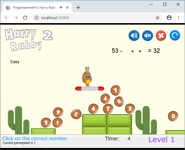 Games like HarryRabby2 Math Missing Subtraend Large Numbers FREE