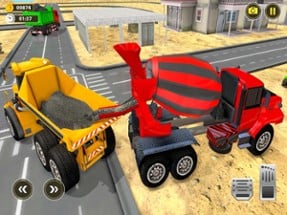 Heavy Excavator Dump Truck 3D Image