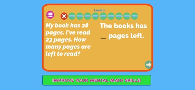 Mental Math Games For Kids App Image