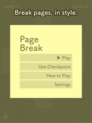 PageBreak screenshot
