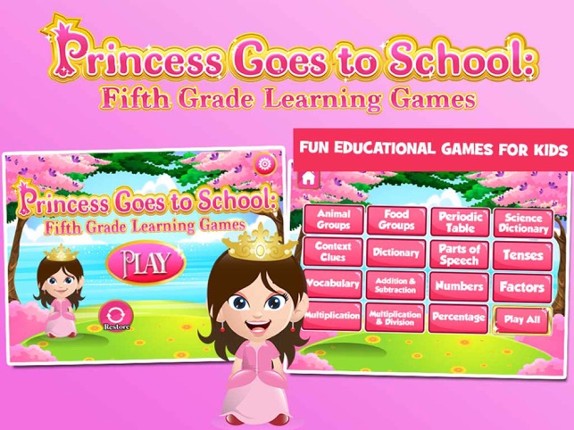 Princess Fifth Grade Games screenshot