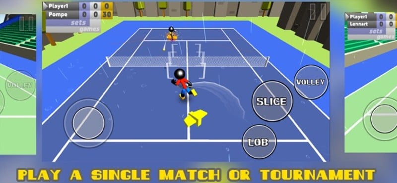 Stickman 3D Tennis screenshot