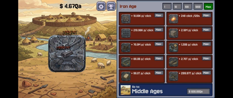 Stone to Silicon - Idle Clicker screenshot