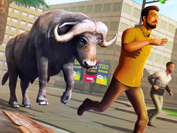 Angry Bull Attack Wild Hunt Simulator Game Cover