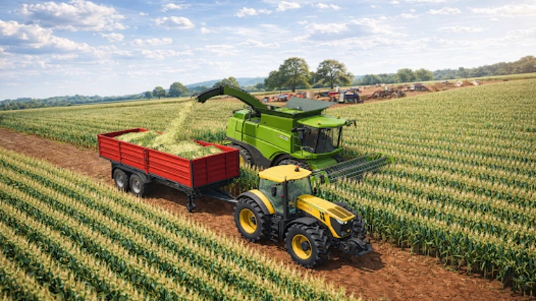 US Farming Tractor Game 3D Image