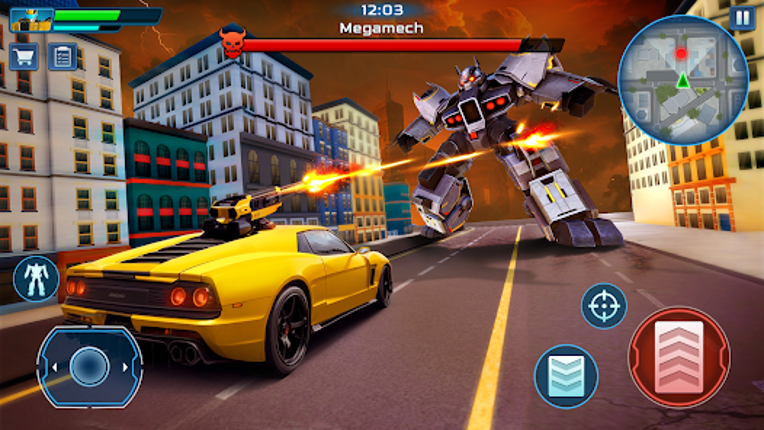 Robot City War: Car Transform screenshot