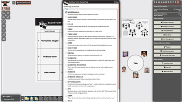 Backstory Cards: Expansion #1 for Foundry VTT screenshot