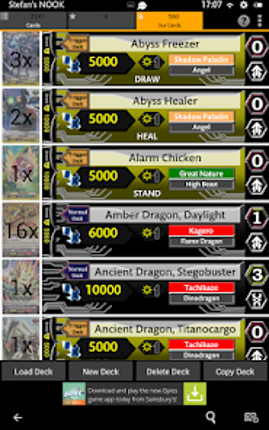 Cardfight Vanguard Database screenshot